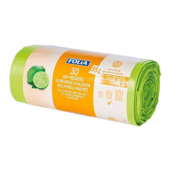 FOLIA(R) 				Sacs poubelle parfumés, 30 pcs