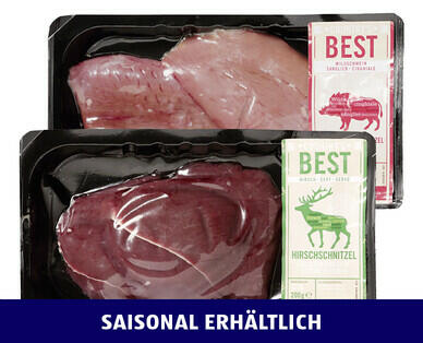 COUNTRY'S BEST 
 HIRSCH-/ WILDSCHWEINSCHNITZEL