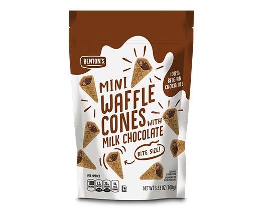 Benton's 
 Mini Waffle Cones Milk or Dark Chocolate
