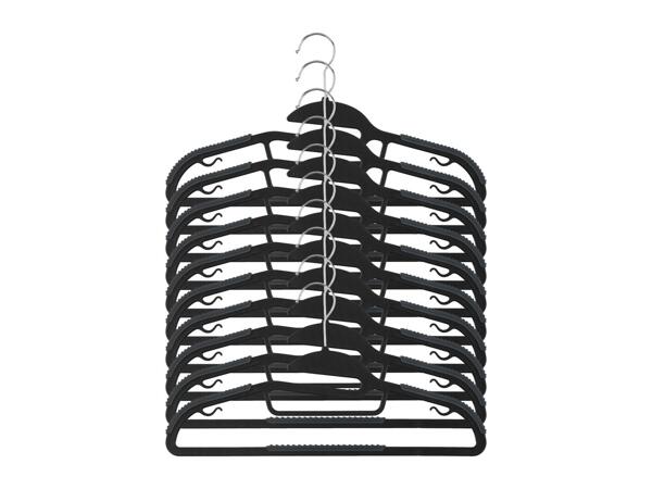 Livarno Home Black Coat Hangers - 10 Pack