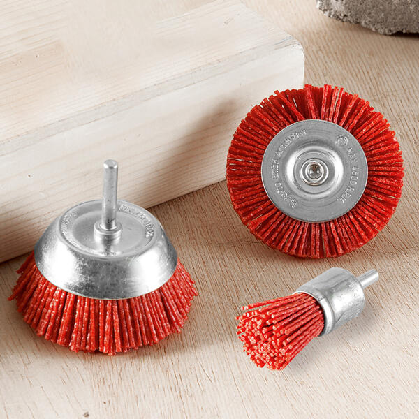 Nylon-Schleifbürsten-Set 3tlg.