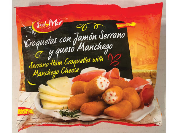 Croquettes with Serrano and Manchego
