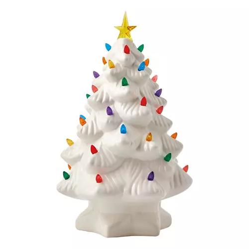 14" Nostalgic Tree - White