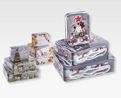 Lot de boîtes à biscuits de Noël, 3 pièces MY LIVING STYLE