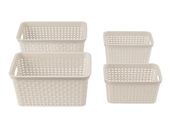 Livarno Home Storage Basket Set - Cream