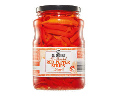 Fire Roasted Red Peppers Strips 1.6kg