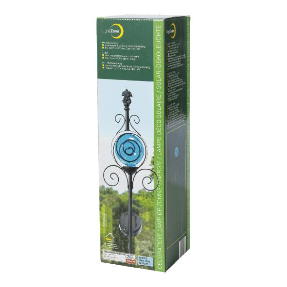 LIGHT ZONE(R) 				Lampe LED décorative de jardin à énergie solaire