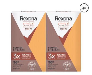 Rexona Clinical Protection Cream Antiperspirant Deodorant 2 x 48g