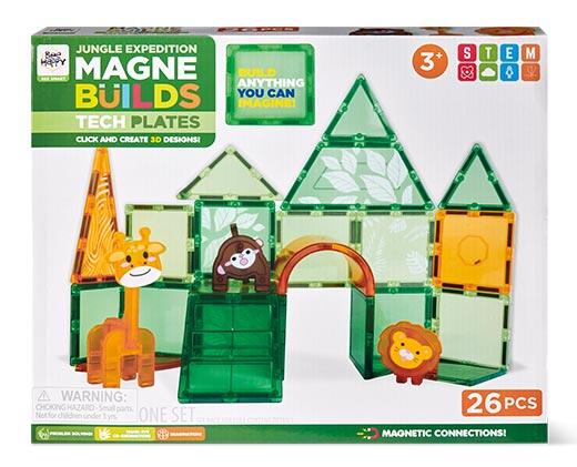 Bee Happy Themed Magnetic Tiles