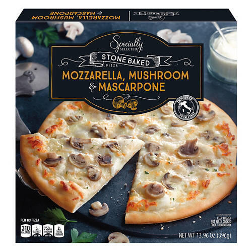 Mozzarella, Mushroom & Mascarpone Italian Pizza, 13.96 oz