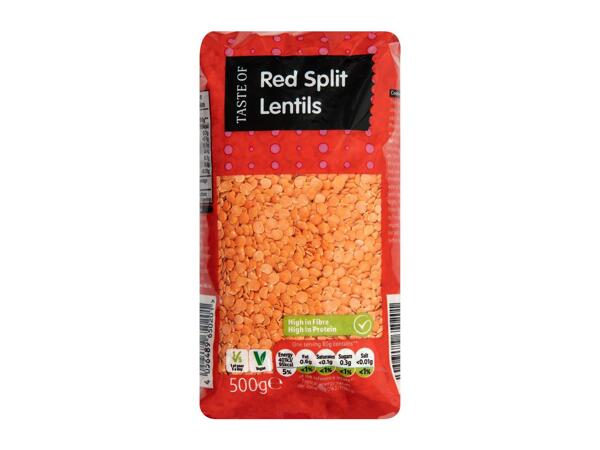 Taste Of Red Split Lentils