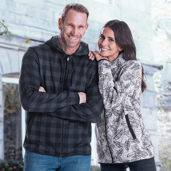 Strickfleece-Jacke