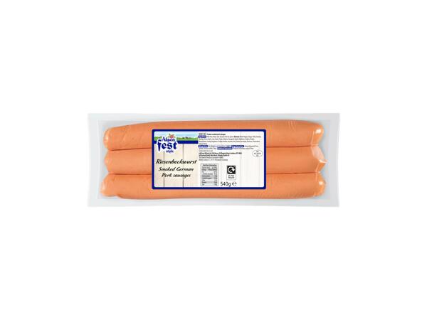 Smoked German Pork Sausages