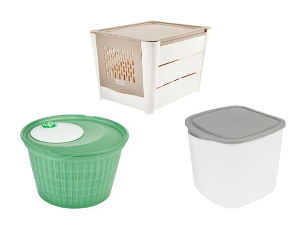 Boîte de conservation pour légumes/​essoreuse à salade/​bac à déchets de cuisine