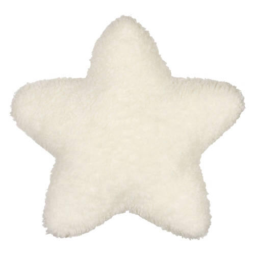 18" x 18" Americana Star Shaped Pillow - White Boucle
