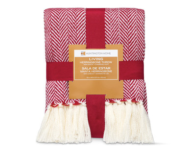 Huntington Home 50" x 60" Herringbone Throw