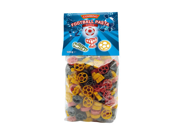 Pâtes avec motifs football