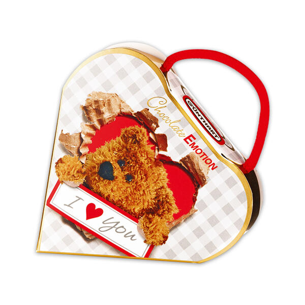Geschenkherz mit Pralinen