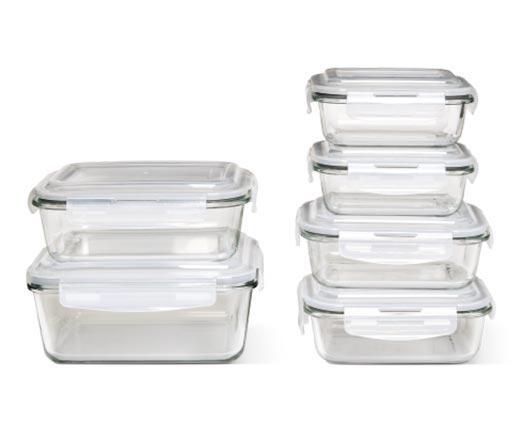 Crofton 
 12-Piece Glass Bowl Set with Snap Lids