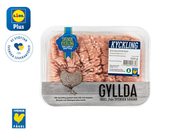 Färsk kycklingfärs