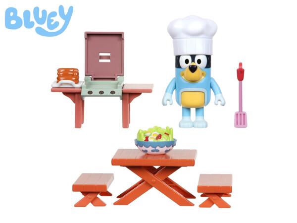 Bluey Family Backyard BBQ Playset