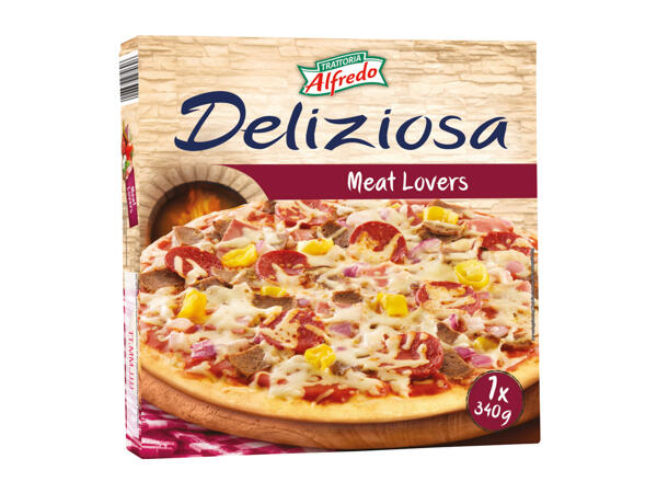 Stenugnsbakad pizza Meat Lovers
