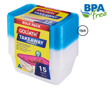 Takeaway Containers 15pk