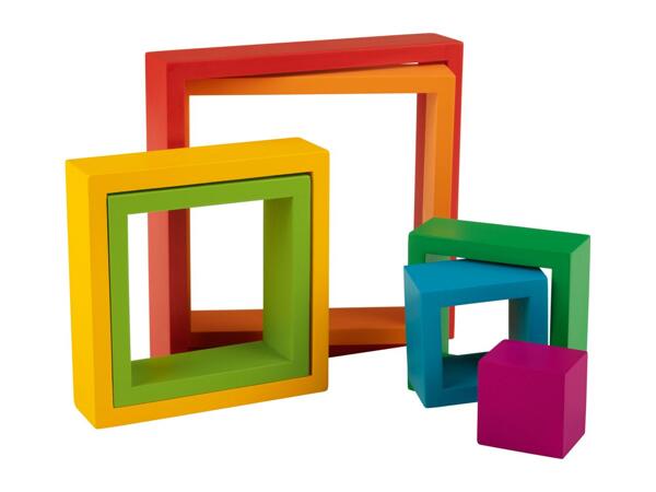 Playtive Wooden Rainbow Toy - Wooden Rainbow Square