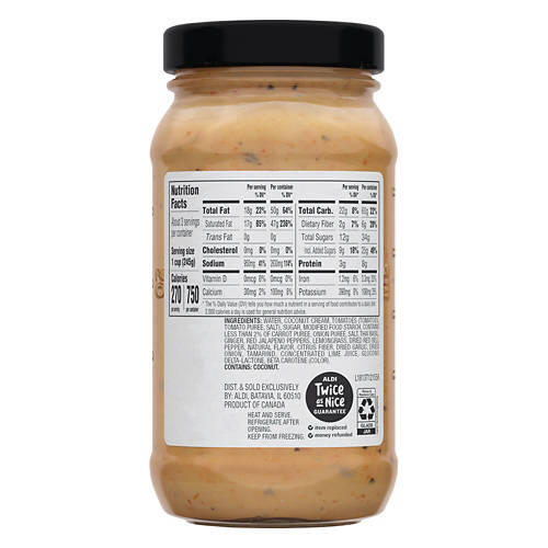 Creamy Thai Coconut Ginger Gourmet Soup, 24 oz
