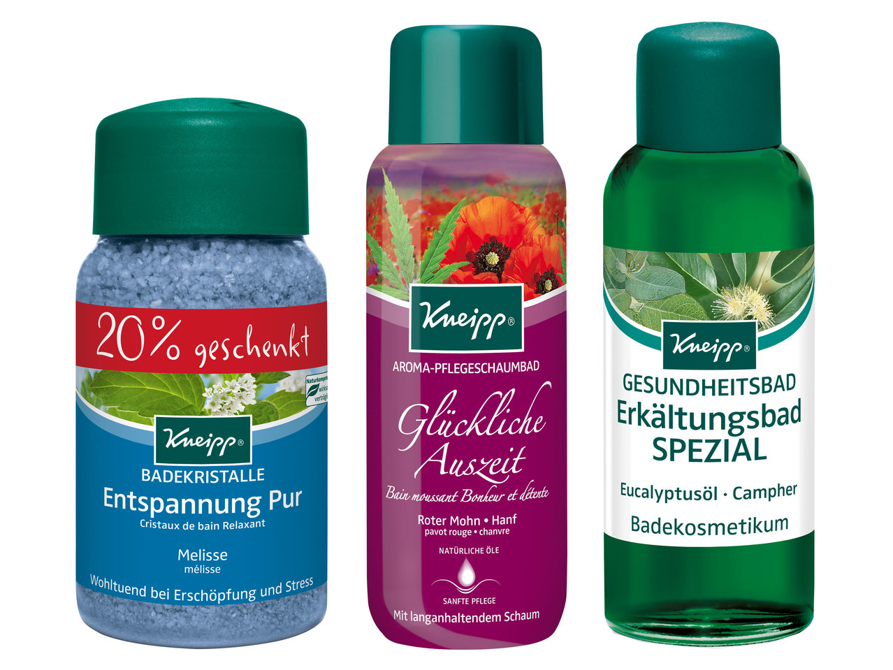 KNEIPP Pflegeschaumbad/Badekristalle