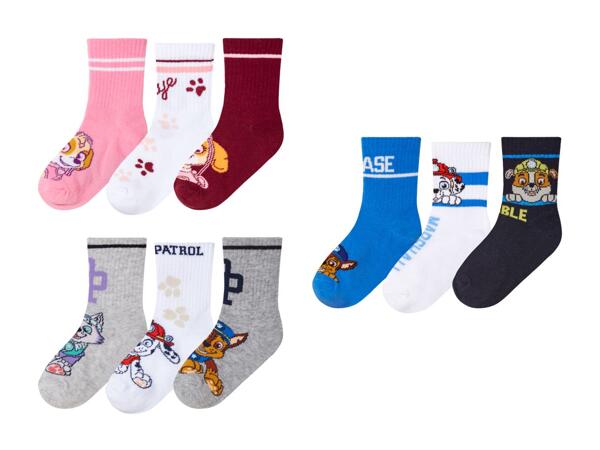 Chaussettes Pat' Patrouille, 3 paires