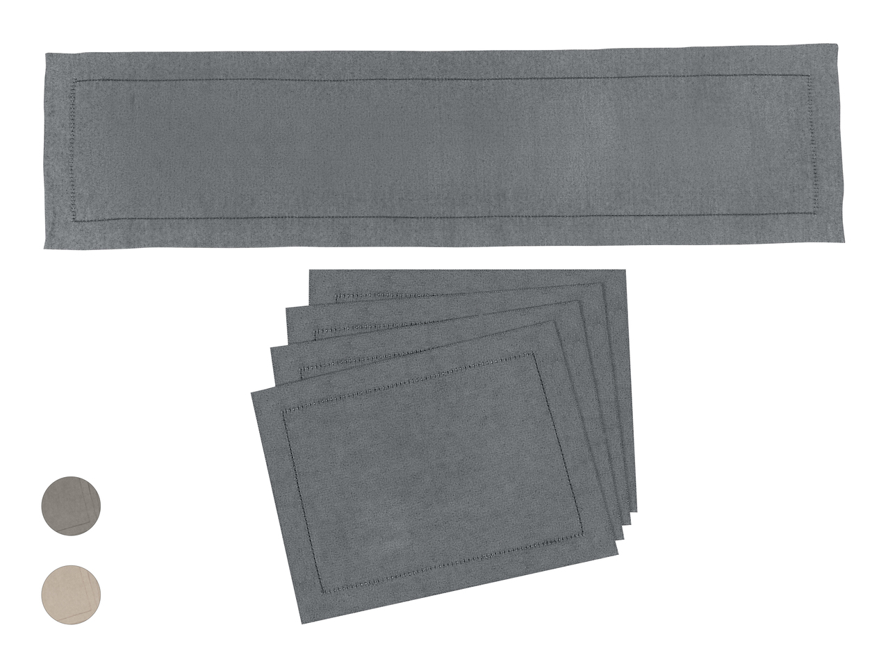Sets de table, lot de 4/ Chemin de table