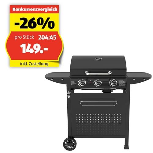 MR. GRILL Gasgrill 3 Brenner