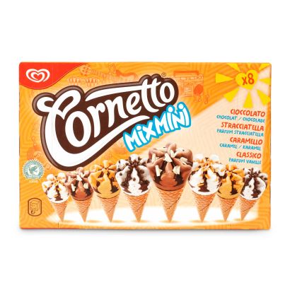 Mini cornets glacés Cornetto, 8 pcs