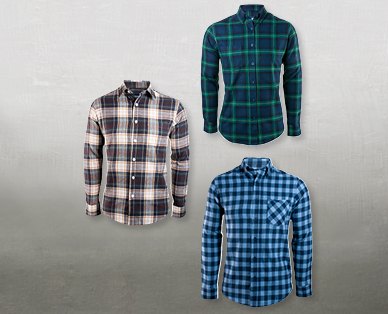 Camicia in flanella da uomo HANBURY