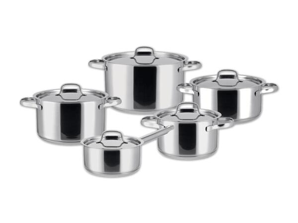 Edelstahl Topfset, 5-teilig