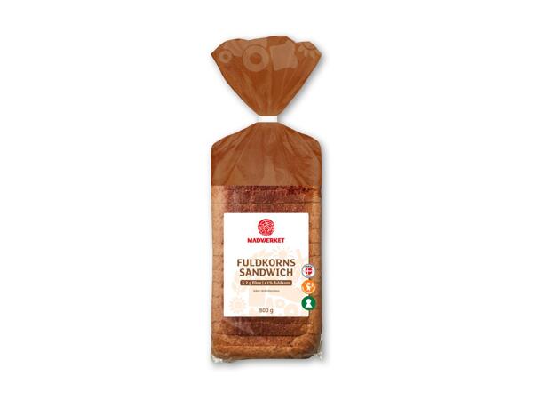 MADVÆRKET Fuldkornssandwich eller hvedetoast