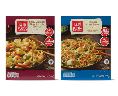 Fusia Drunken Noodles or Chicken Chow Mein