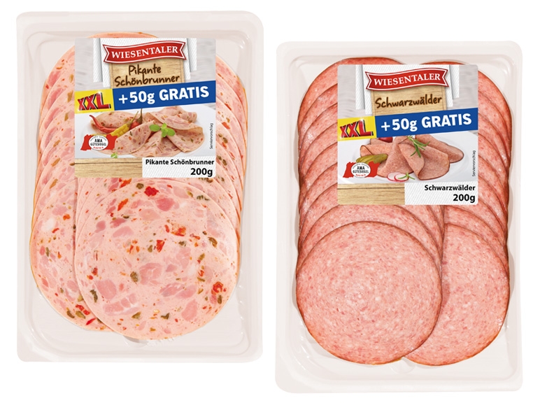 WIESENTALER Spezialitätensortiment 150 g + 50 g gratis