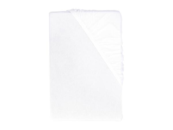 White Jersey Fitted Sheet - King