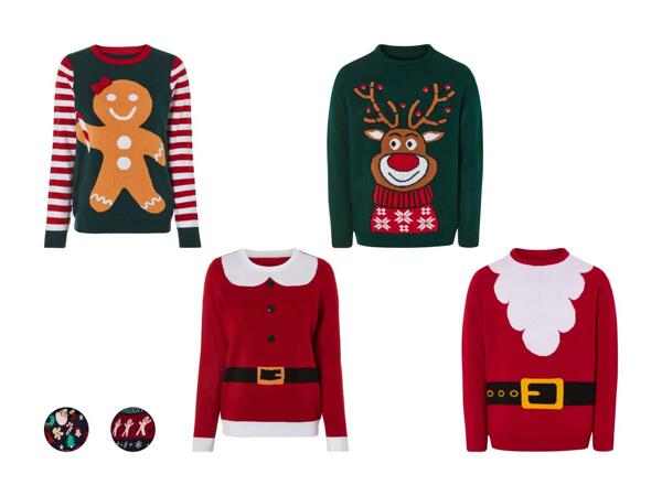 Pull de Noël avec effets LED/avec musique