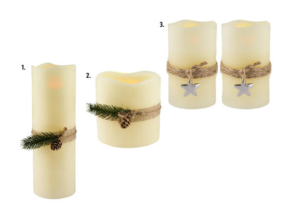 Bougies à LED en cire véritable