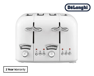 De'Longhi 4-Slice Argento Toaster