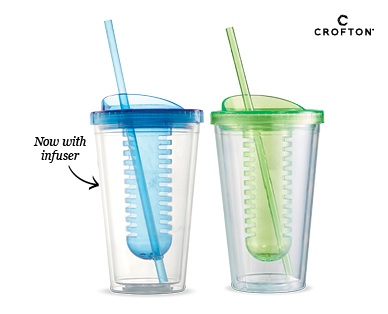 DRINK CUP WITH STRAW AND INFUSER 470ML