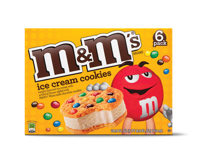 M&M's Ice Cream Cookie Sandwiches