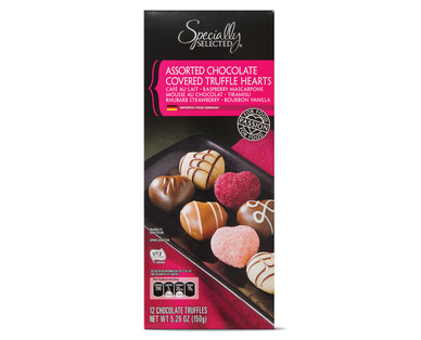 Specially Selected Chocolate Covered Truffle Hearts