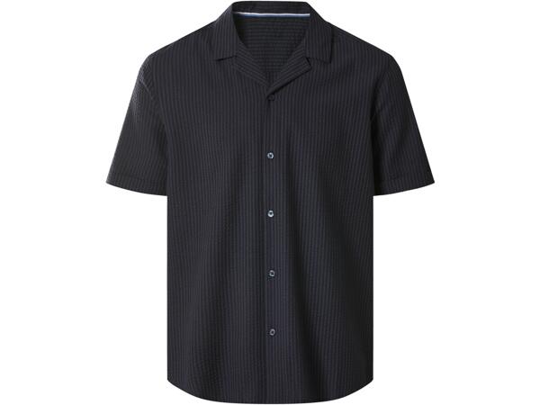Men's Seersucker Casual Shirt