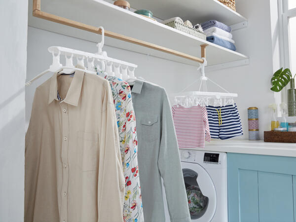 Space-Saving Clothes Hanger or 24 Peg Airer