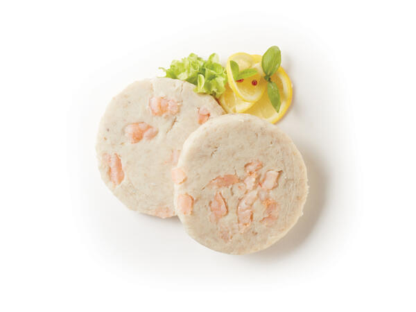 Burgers with Cod and Prawns