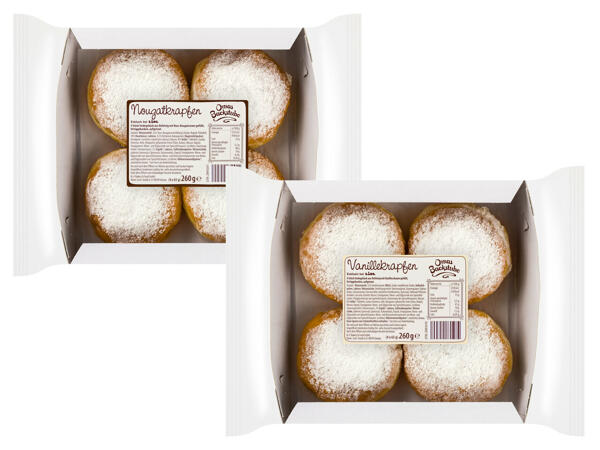 OMAS BACKSTUBE Nougat- oder Vanillekrapfen
